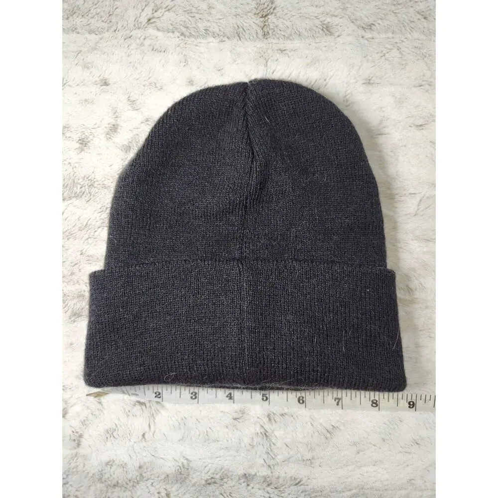 Victoria Secret Sport VSX Logo Knit Beanie Hat Women’s Knit Cap Black NWOT